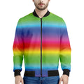 Rainbow Print Men's Bomber Jacket