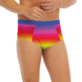 Rainbow Print Men's Briefs