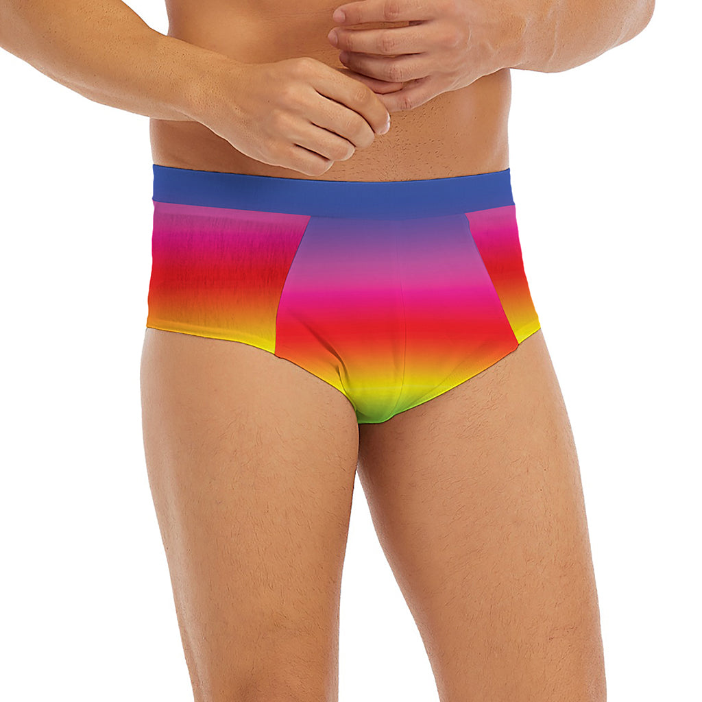 Rainbow Print Men's Briefs