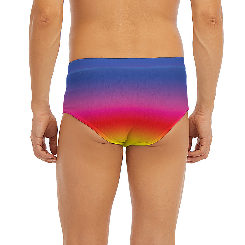 Rainbow Print Men's Briefs