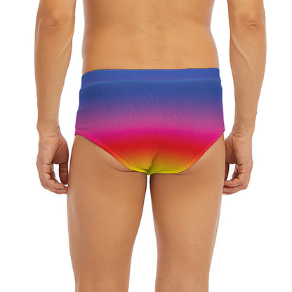 Rainbow Print Men's Briefs