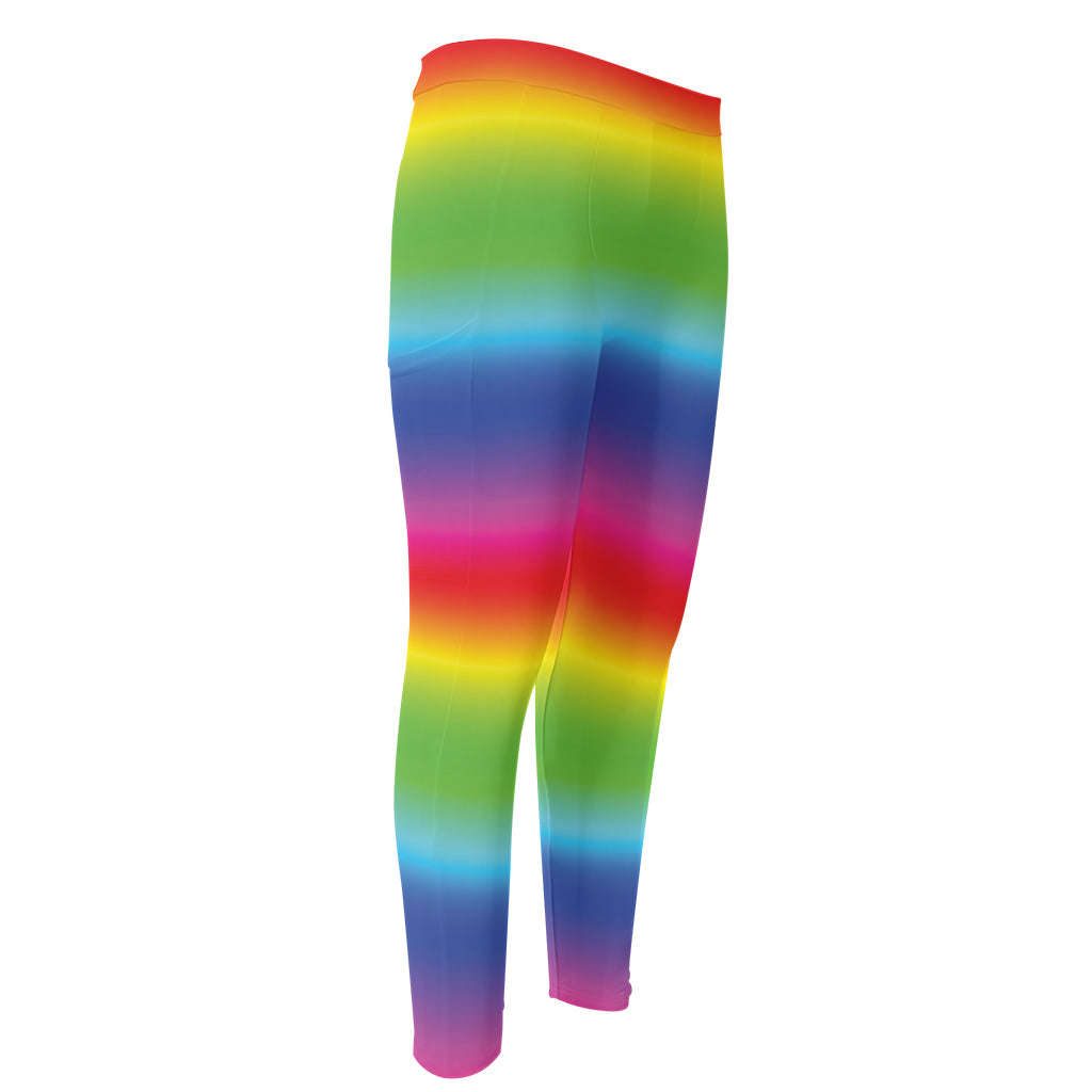 Rainbow Print Men's Compression Pants
