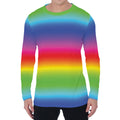 Rainbow Print Men's Long Sleeve T-Shirt