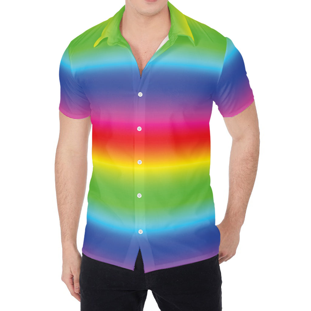 Rainbow Print Men's Shirt
