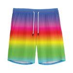 Rainbow Print Men's Sports Shorts
