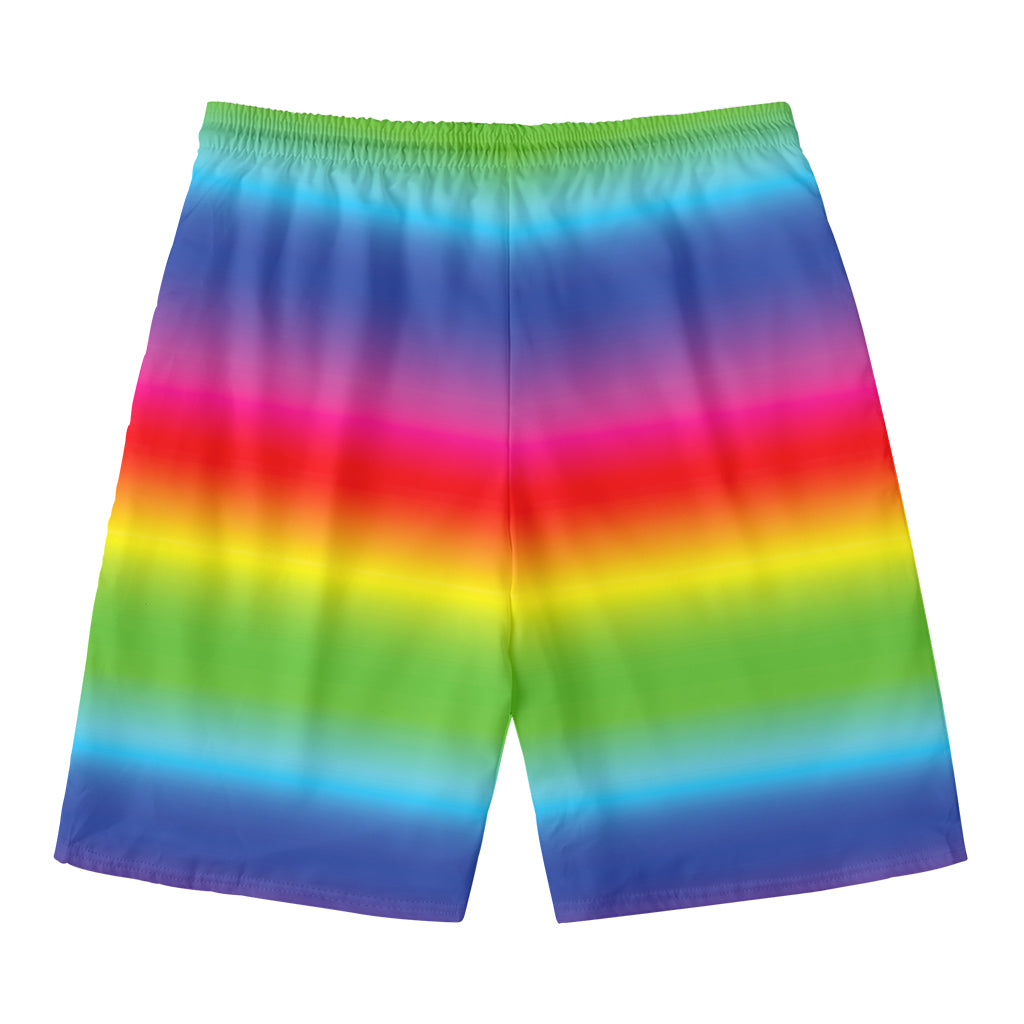 Rainbow Print Men's Swim Trunks