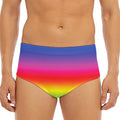 Rainbow Print Men's Triangle Swim Briefs