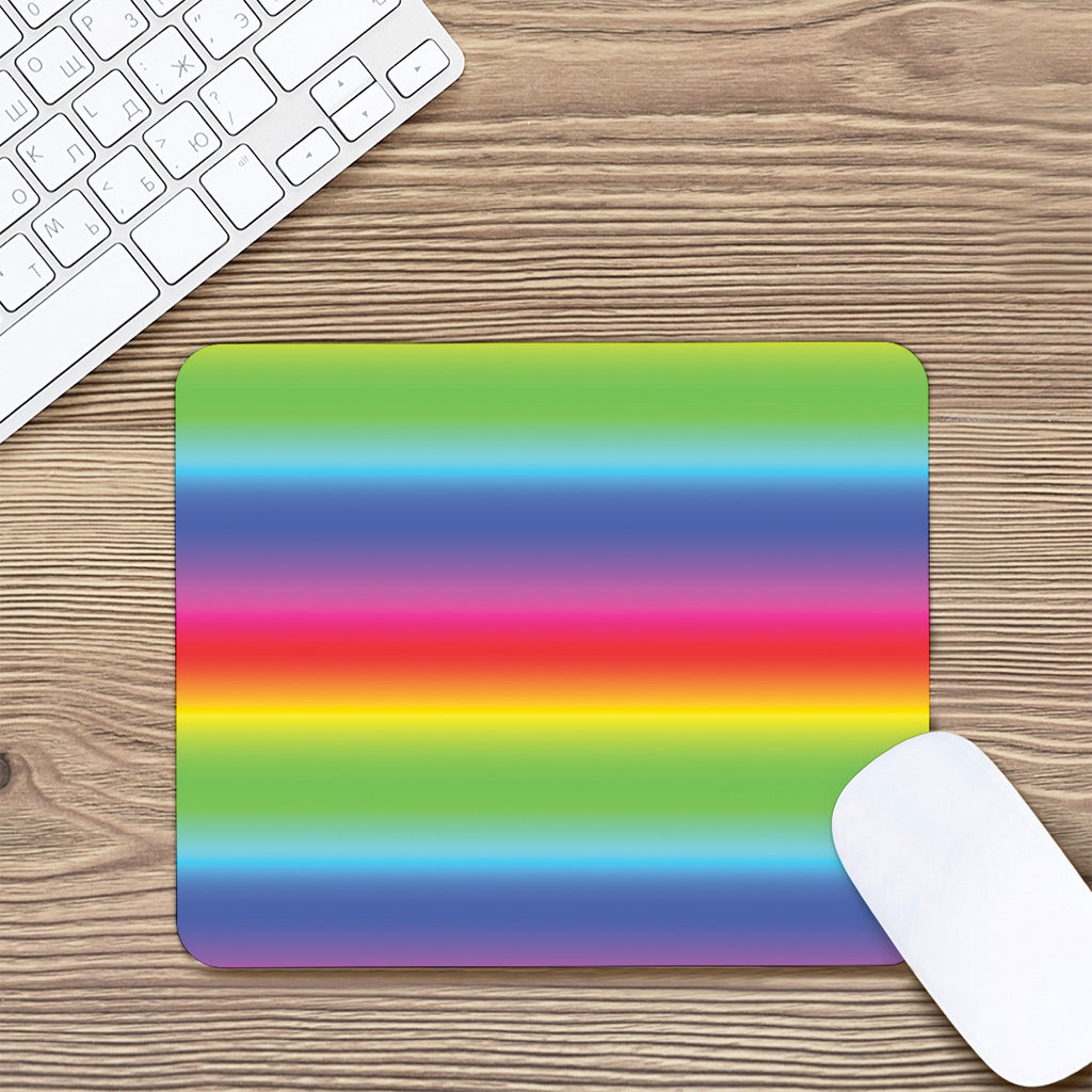 Rainbow Print Mouse Pad