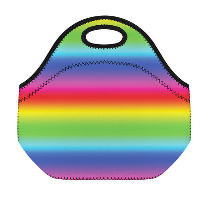 Rainbow Print Neoprene Lunch Bag