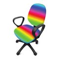 Rainbow Print Office Chair Cover