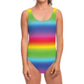 Rainbow Print One Piece Swimsuit