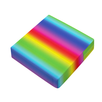 Rainbow Print Outdoor Seat Cushion Cover