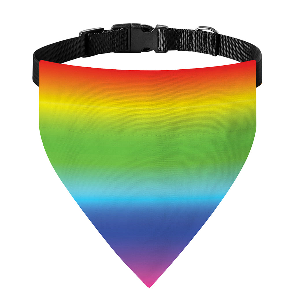 Rainbow Print Over The Collar Dog Bandana