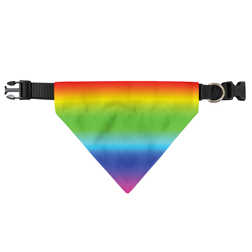 Rainbow Print Over The Collar Dog Bandana