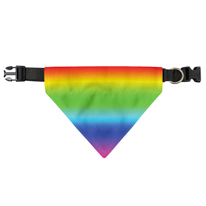 Rainbow Print Over The Collar Dog Bandana