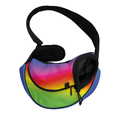Rainbow Print Pet Sling Carrier