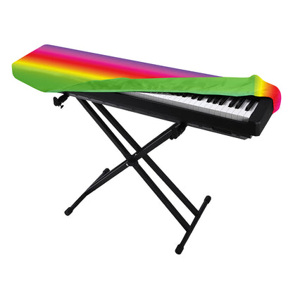 Rainbow Print Piano Keyboard Cover