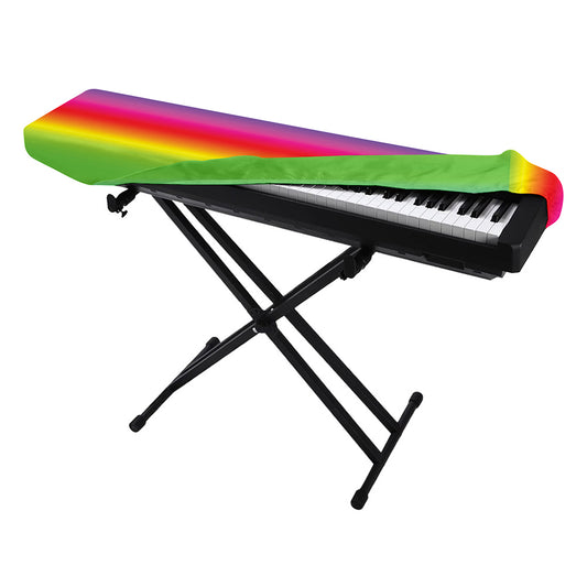 Rainbow Print Piano Keyboard Cover