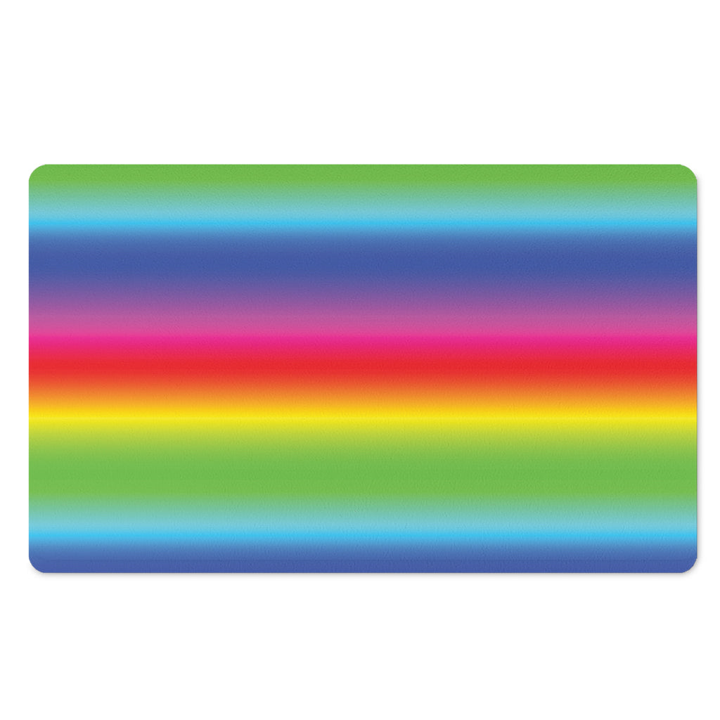 Rainbow Print Polyester Doormat