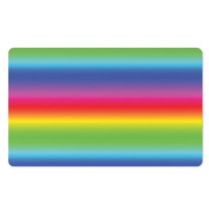 Rainbow Print Polyester Doormat