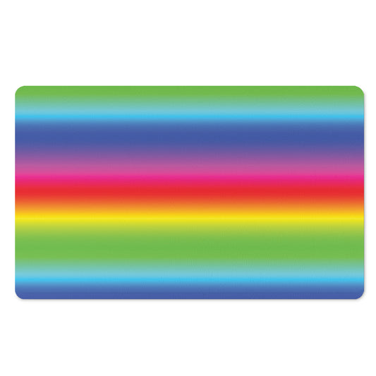 Rainbow Print Polyester Doormat