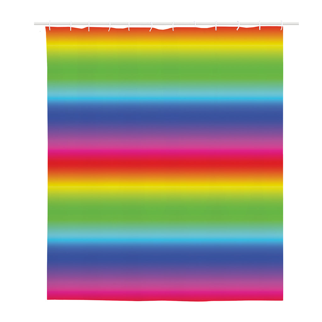 Rainbow Print Polyester Shower Curtain