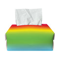 Rainbow Print Rectangle Tissue Box Cover