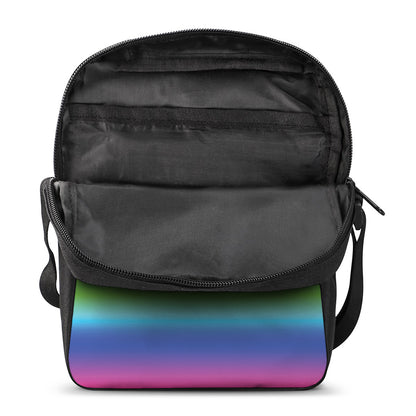 Rainbow Print Rectangular Crossbody Bag