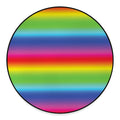 Rainbow Print Round Floor Mat