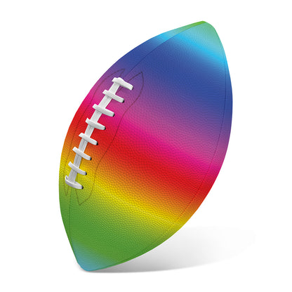 Rainbow Print Rugby Ball