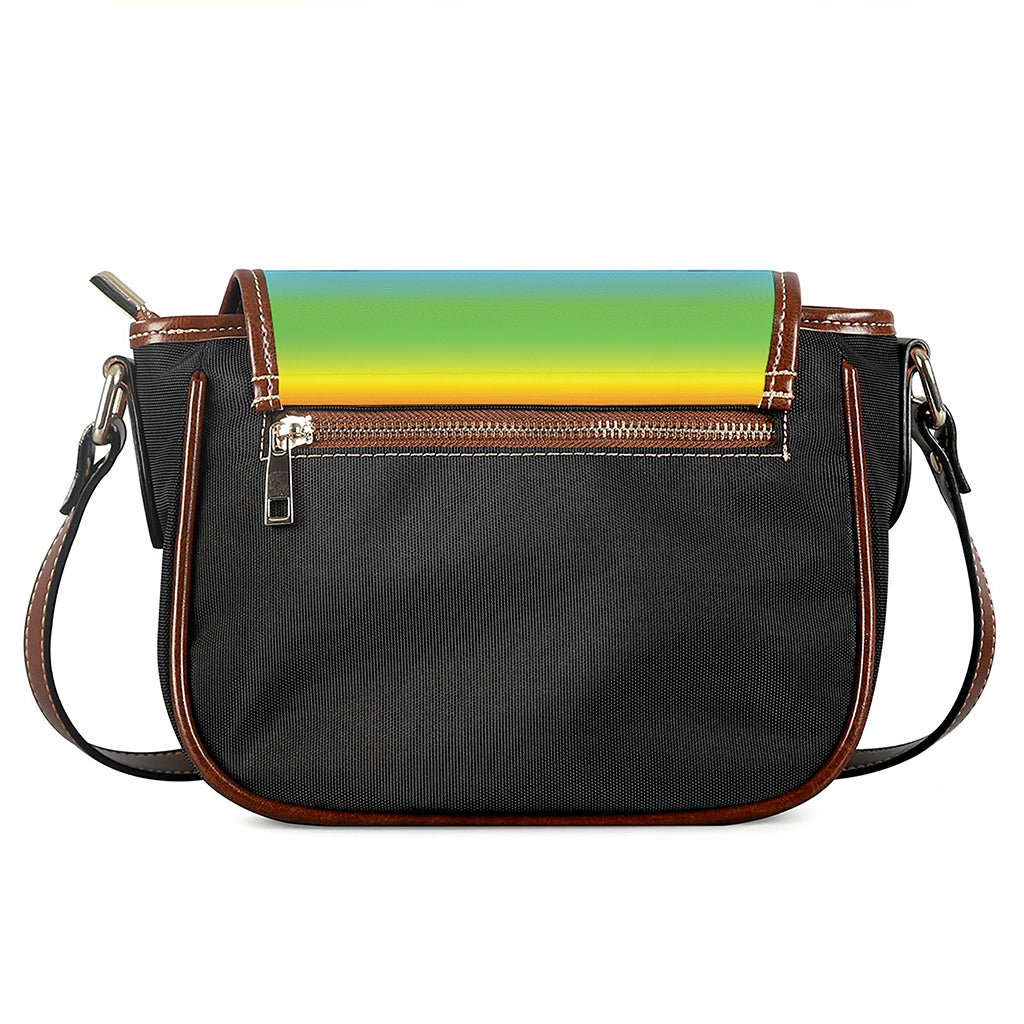 Rainbow Print Saddle Bag