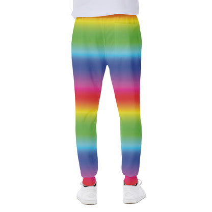 Rainbow Print Scuba Joggers