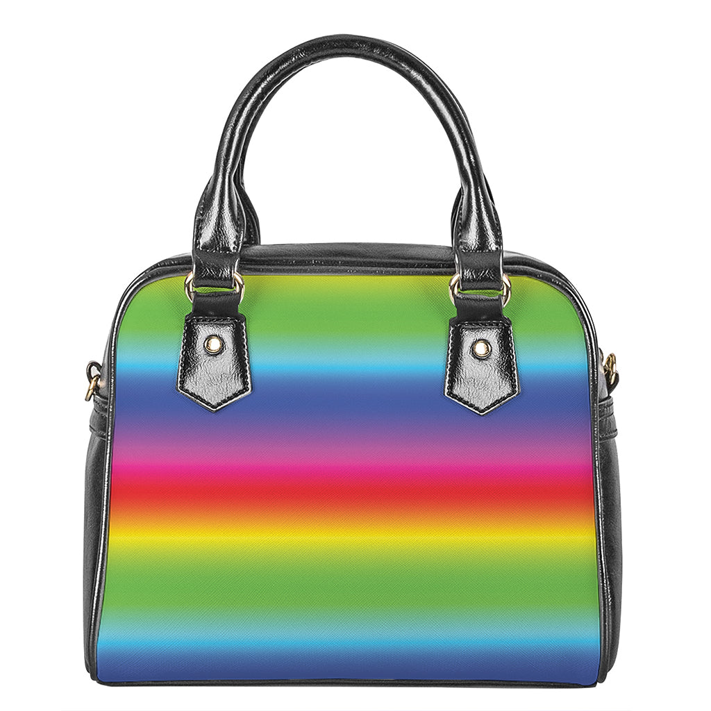 Rainbow Print Shoulder Handbag