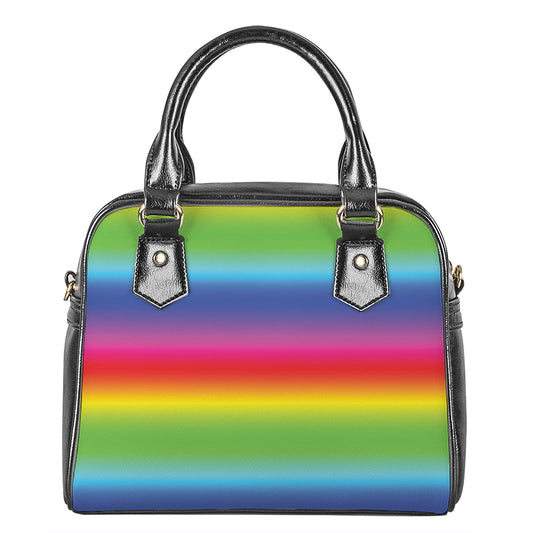 Rainbow Print Shoulder Handbag