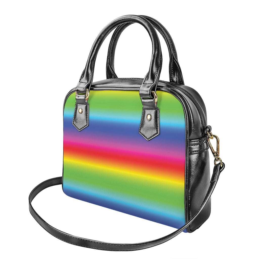 Rainbow Print Shoulder Handbag