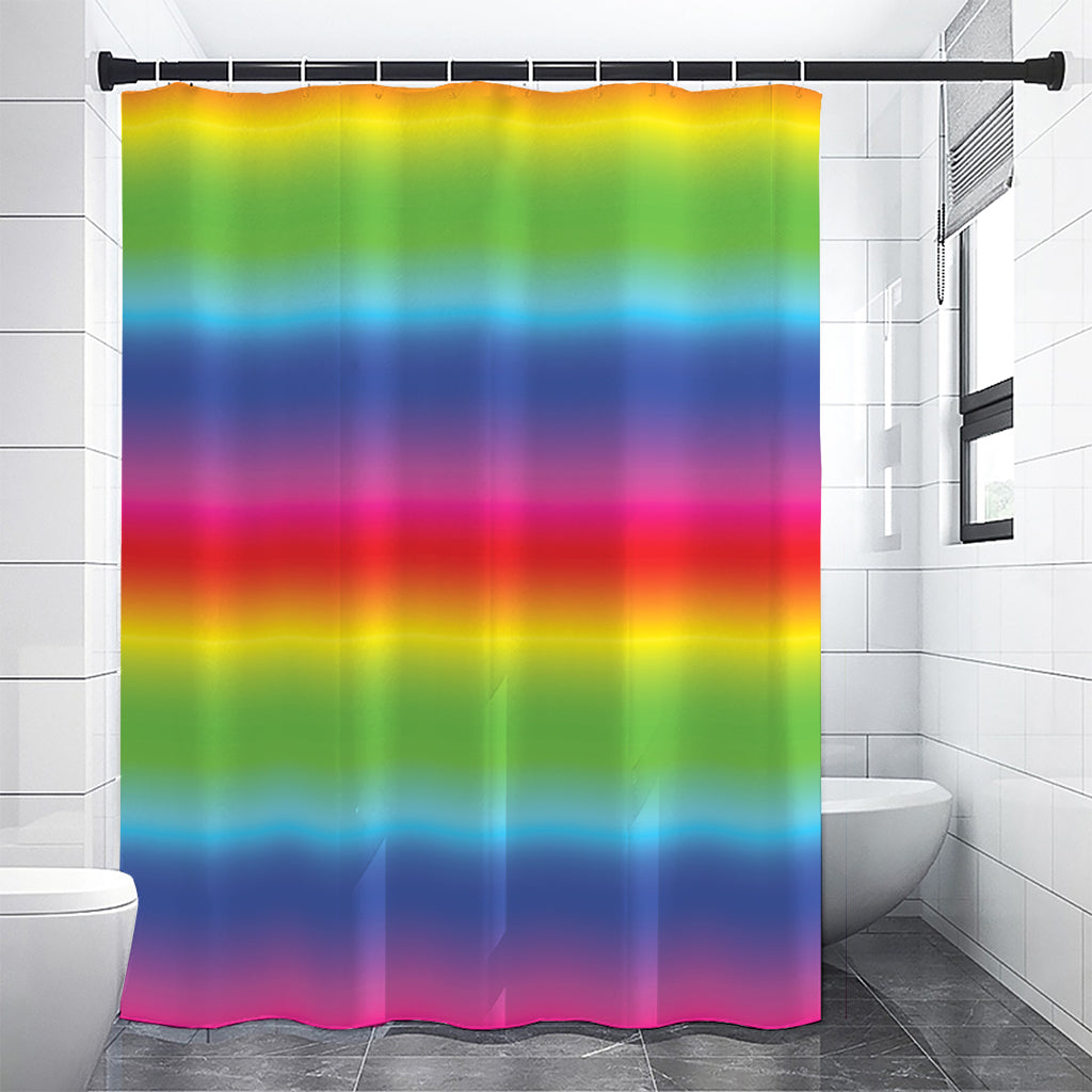 Rainbow Print Shower Curtain
