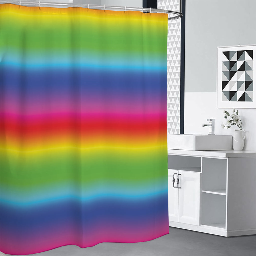 Rainbow Print Shower Curtain