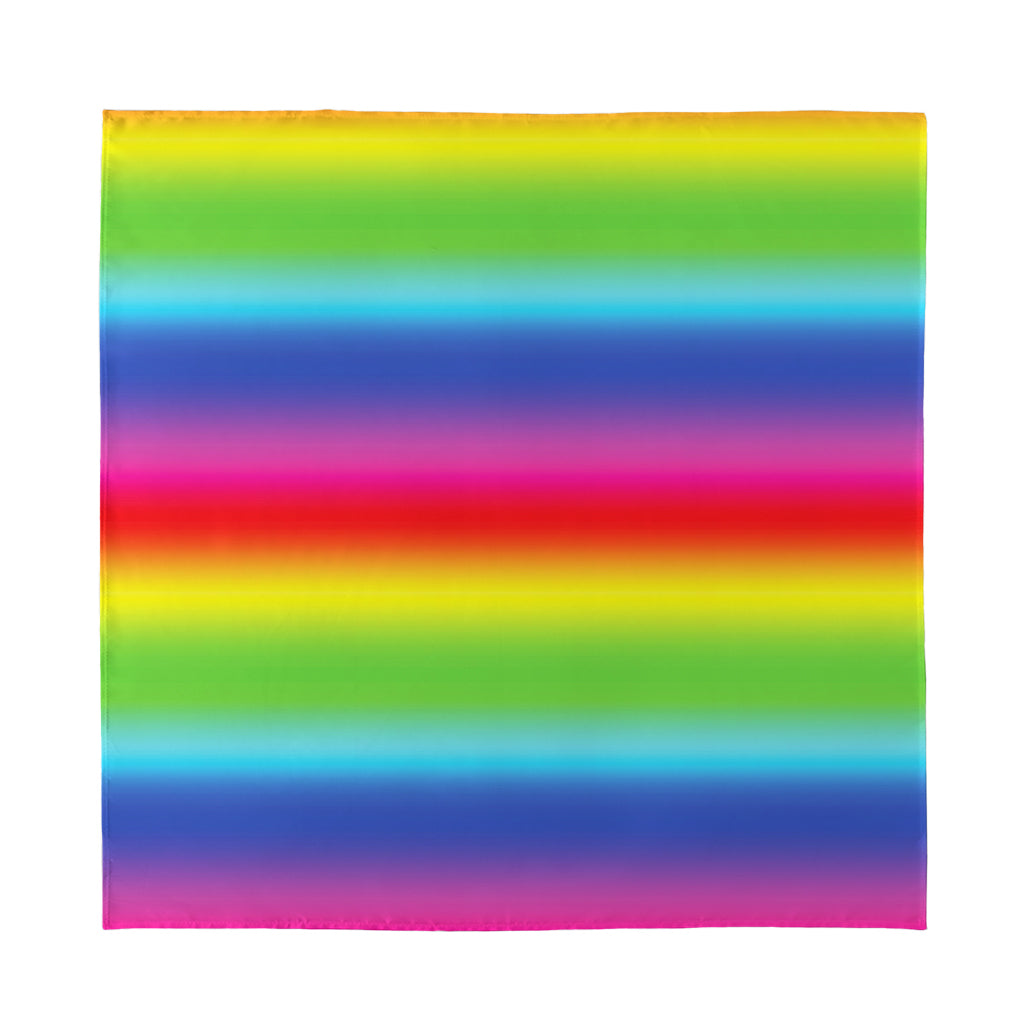 Rainbow Print Silk Bandana