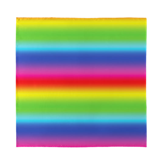 Rainbow Print Silk Bandana