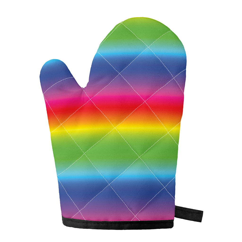 Rainbow Print Single Oven Mitt