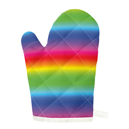 Rainbow Print Single Oven Mitt