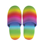 Rainbow Print Slippers