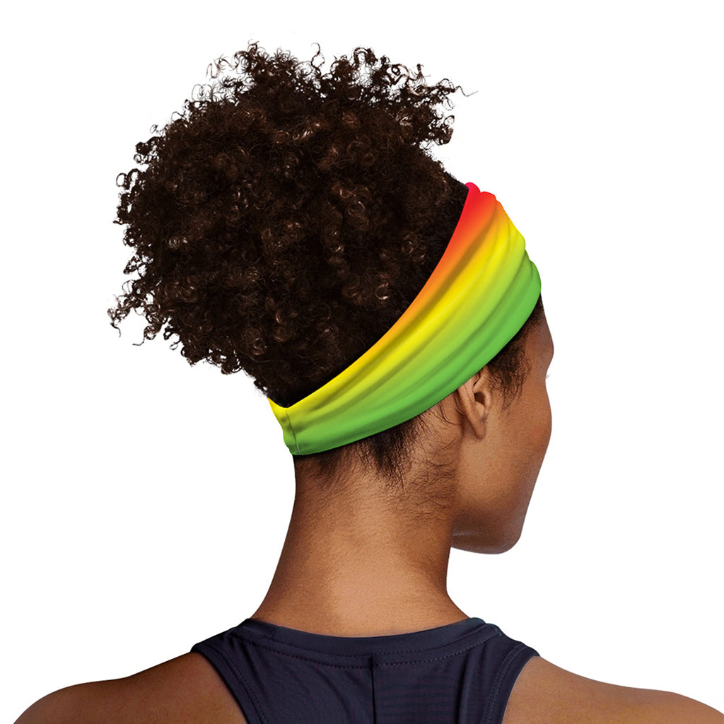 Rainbow Print Sports Headband
