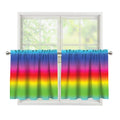 Rainbow Print Tier Curtains