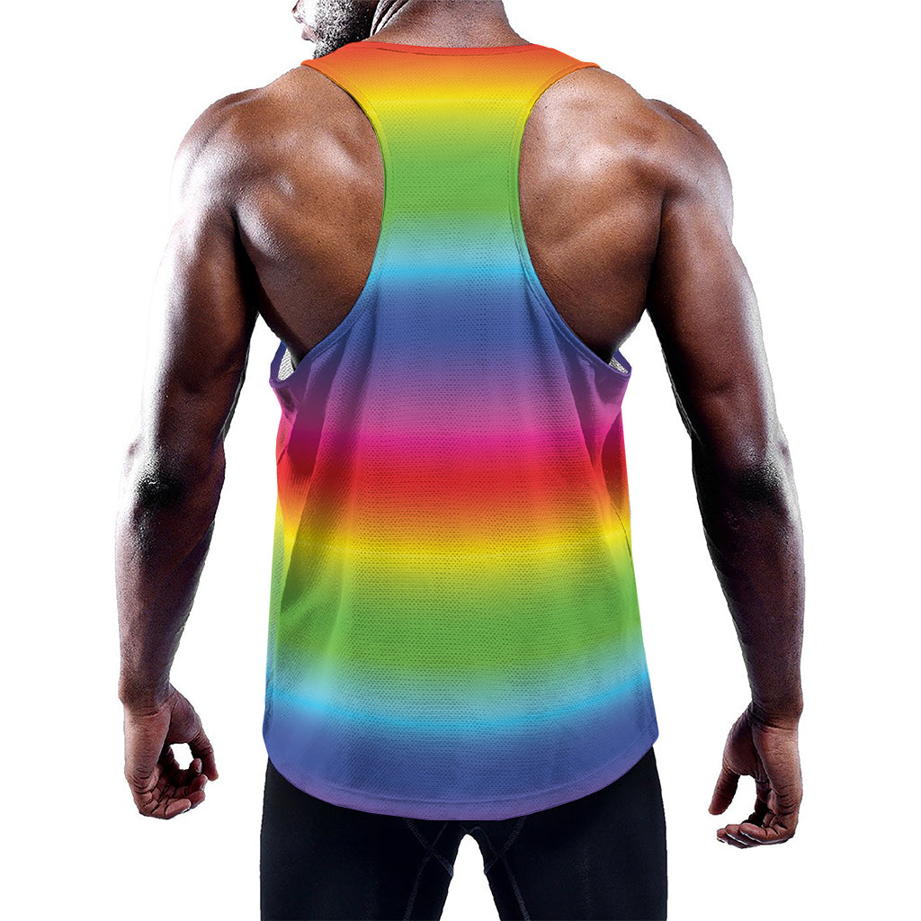 Rainbow Print Training Tank Top