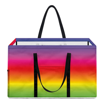 Rainbow Print Utility Tote Bag