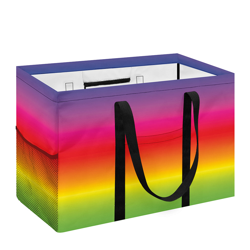 Rainbow Print Utility Tote Bag