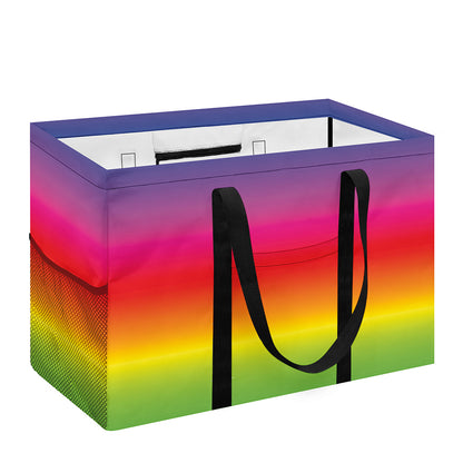 Rainbow Print Utility Tote Bag