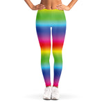 Rainbow Print Women's Leggings