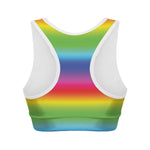 Rainbow Print Women's Sports Bra